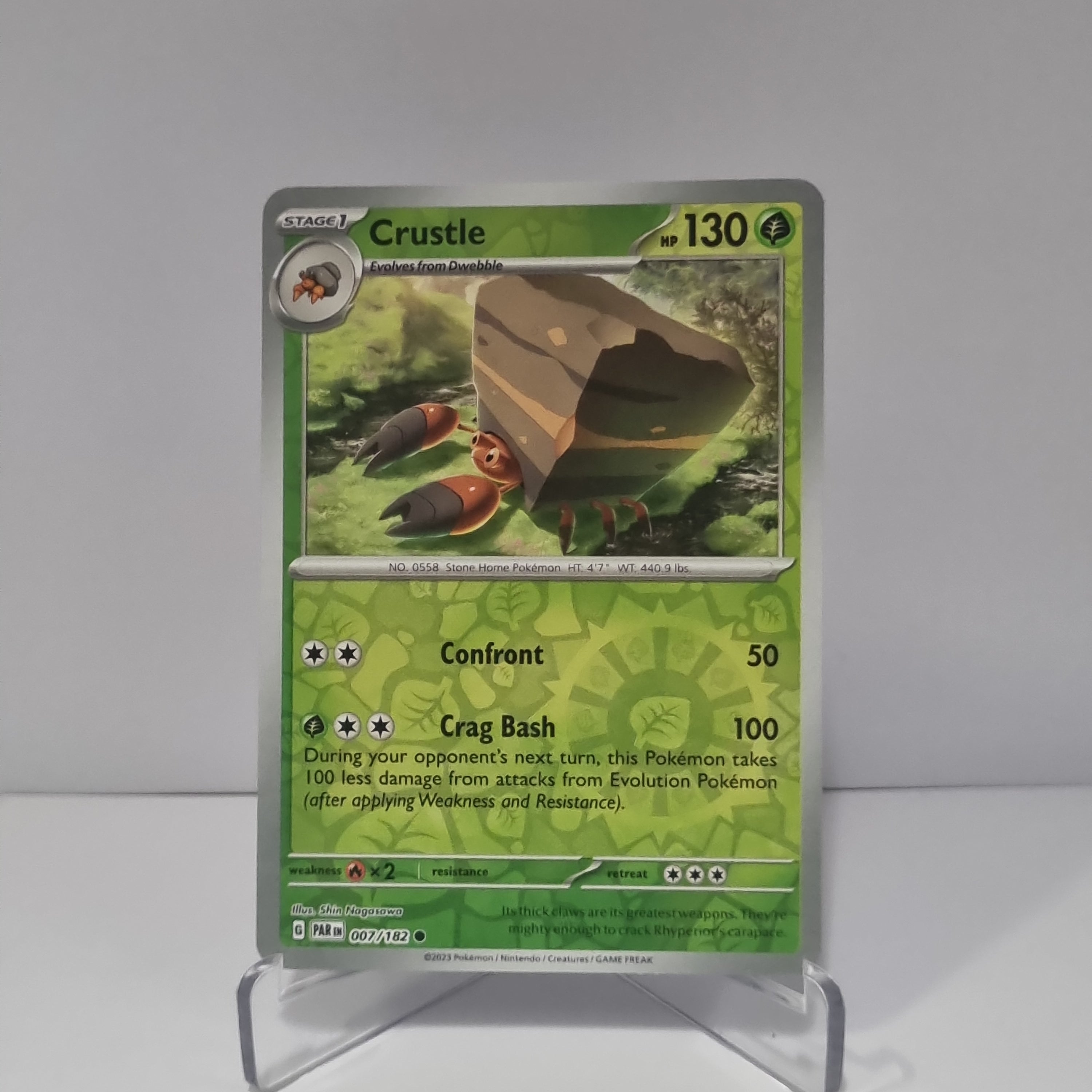 Pokemon TCG - Paradox Rift - #7 - Crustle - Reverse Holo - Common Funporium Pokemon TCG - Paradox Rift - #7 - Crustle - Reverse Holo - Common Funporium
