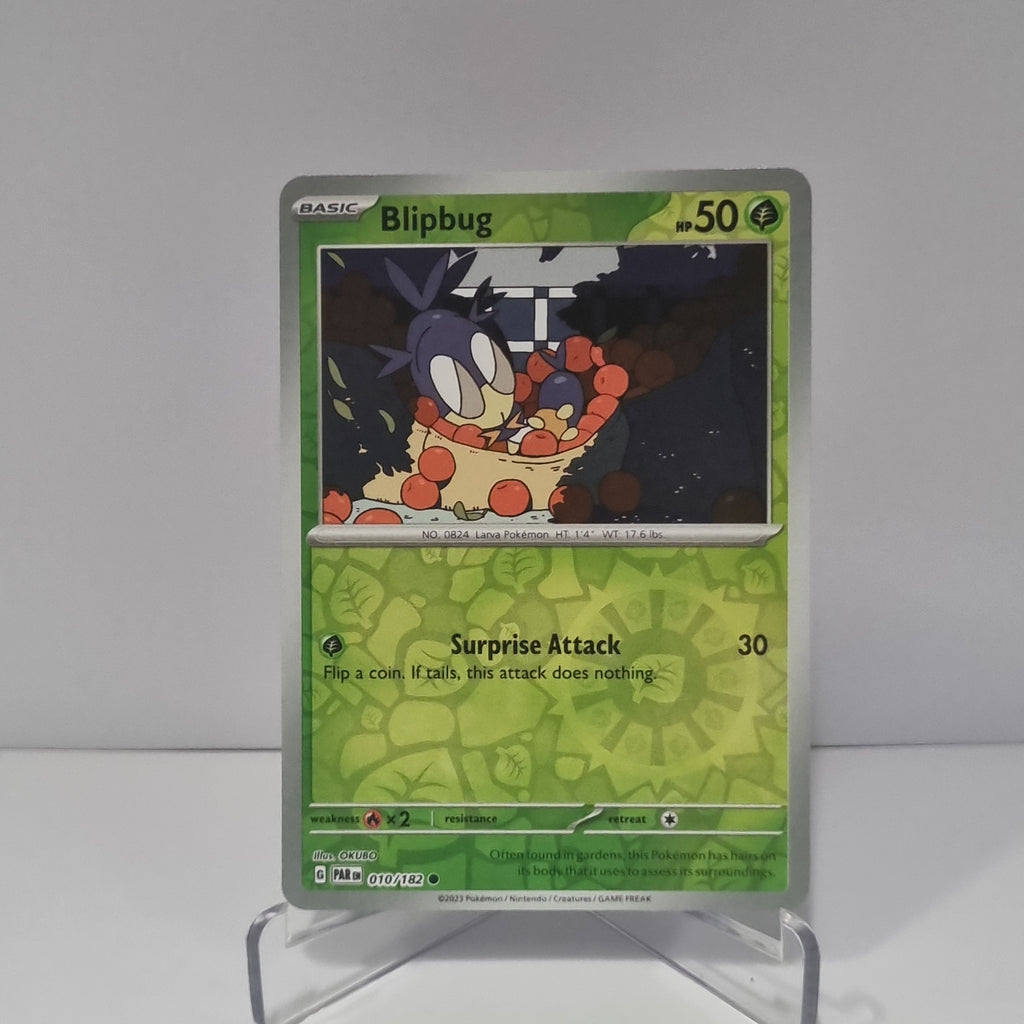 Pokemon TCG - Paradox Rift - #10 - Blipbug - Reverse Holo - Common Funporium Pokemon TCG - Paradox Rift - #10 - Blipbug - Reverse Holo - Common Funporium