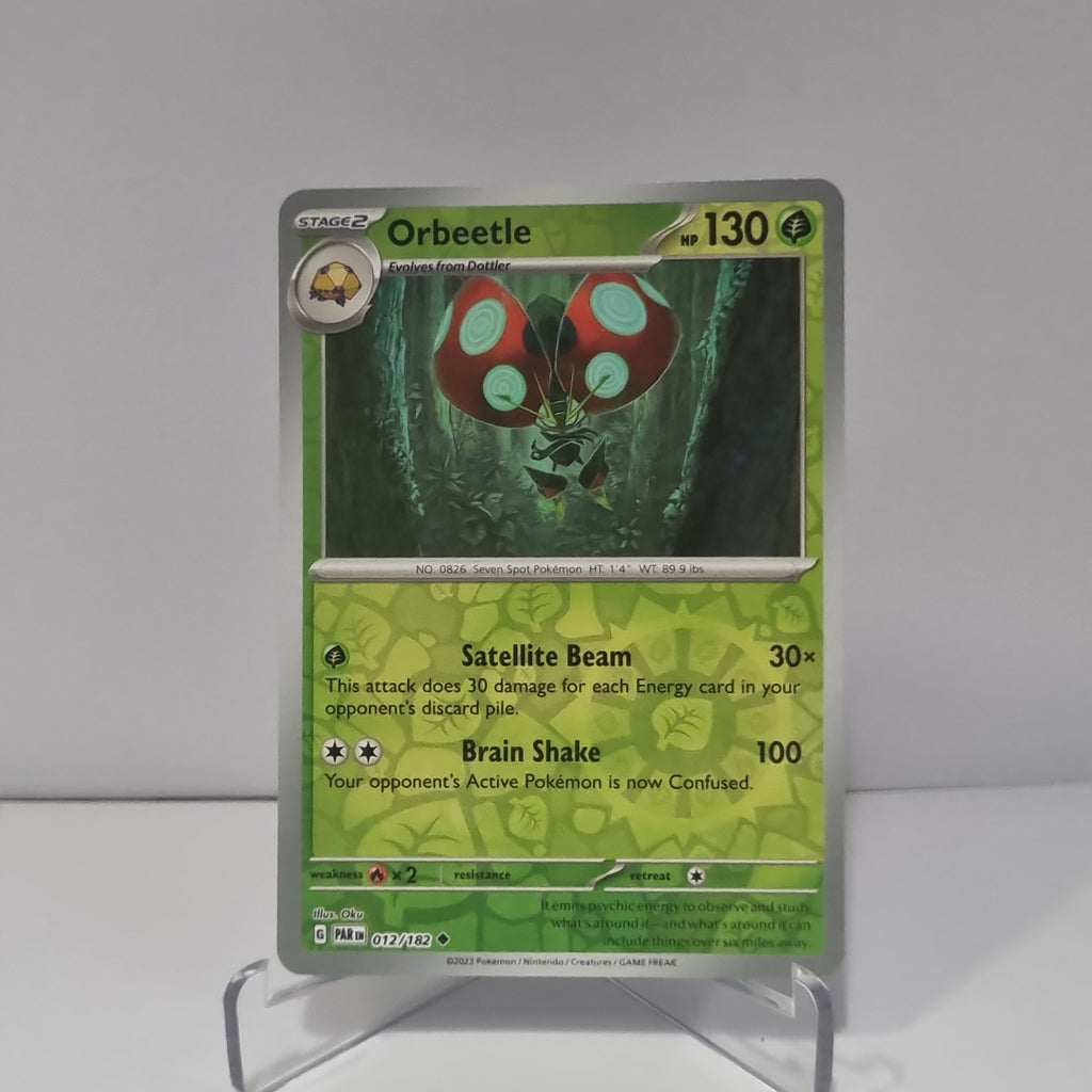 Pokemon TCG: Paradox Rift Reverse Holo card - Orbeetle.
