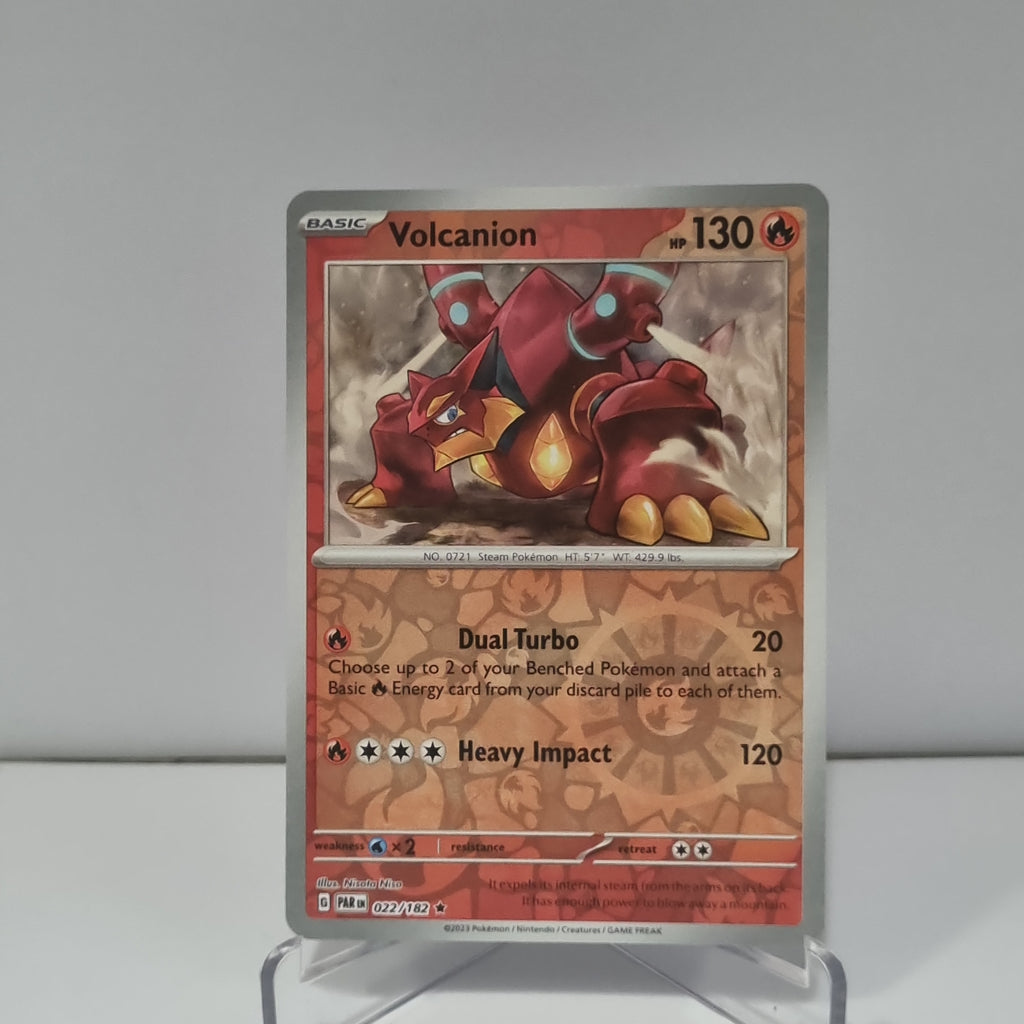 Pokemon TCG: Paradox Rift Reverse Holo card - Volcanion.