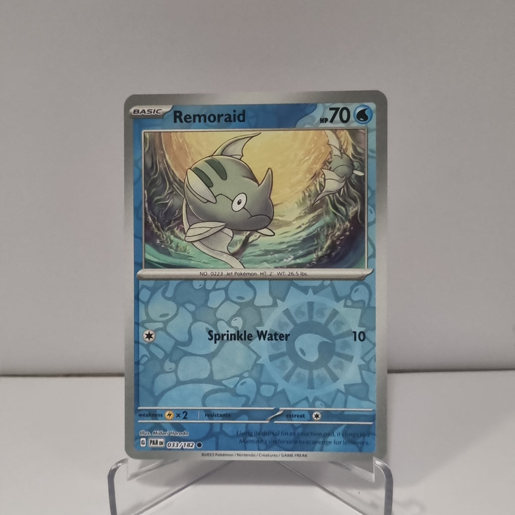 Pokemon TCG: Paradox Rift Reverse Holo card - Remoraid.