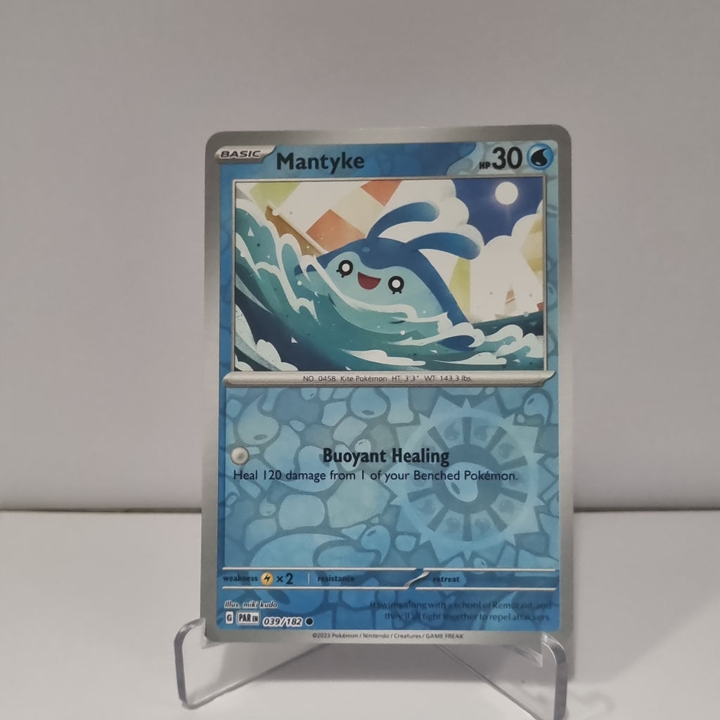 Pokemon TCG: Paradox Rift Reverse Holo card - Mantyke.