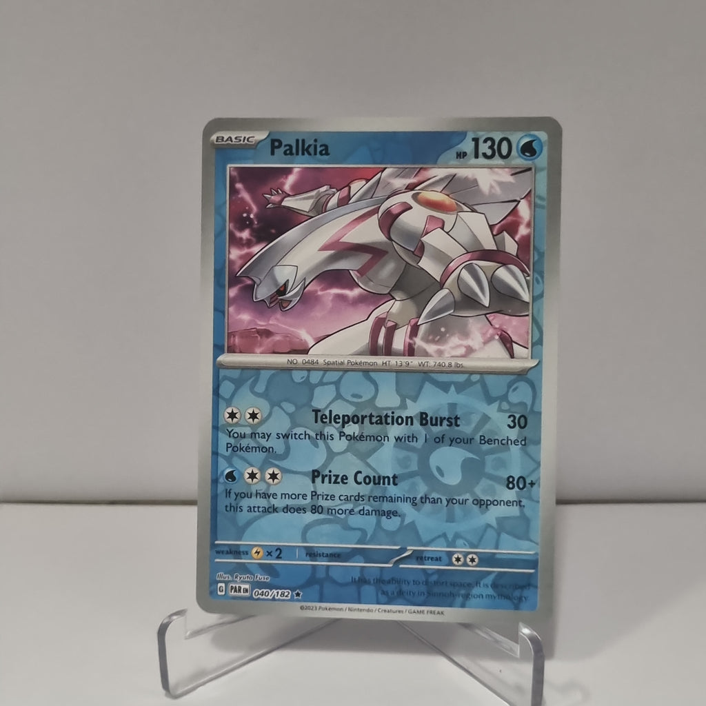 Pokemon TCG - Paradox Rift - #40 - Palkia - Reverse Holo - Rare Funporium Pokemon TCG - Paradox Rift - #40 - Palkia - Reverse Holo - Rare Funporium
