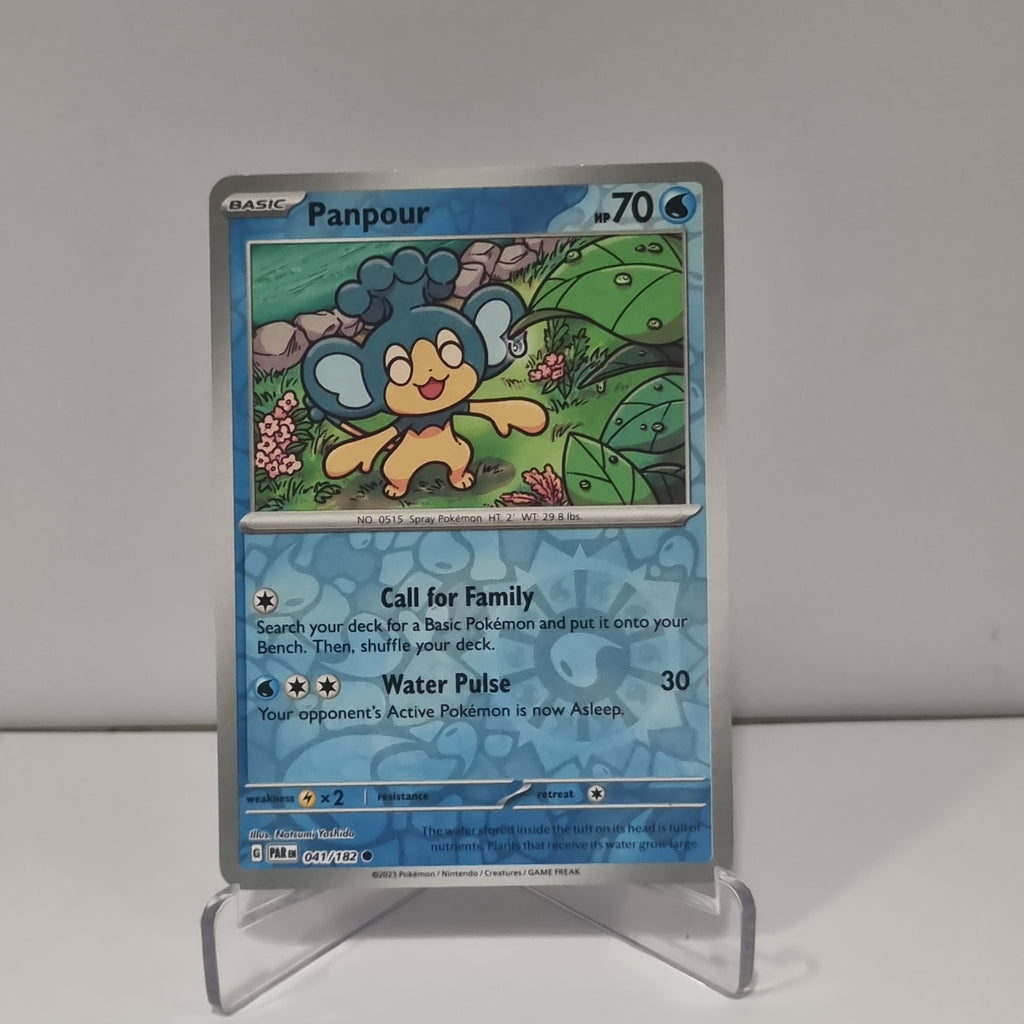 Pokemon TCG - Paradox Rift - #41 - Panpour - Reverse Holo - Common Funporium Pokemon TCG - Paradox Rift - #41 - Panpour - Reverse Holo - Common Funporium