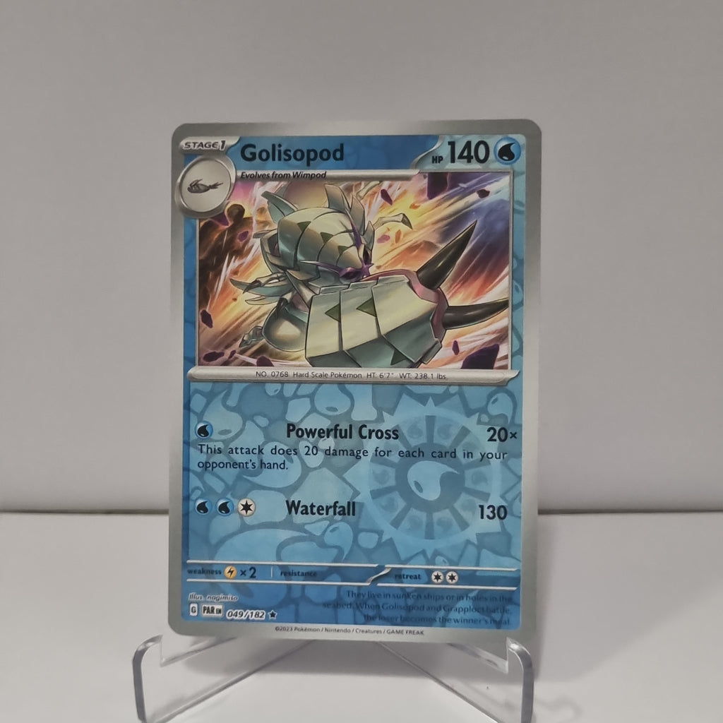 Pokemon TCG: Paradox Rift Reverse Holo card - Golisopod.