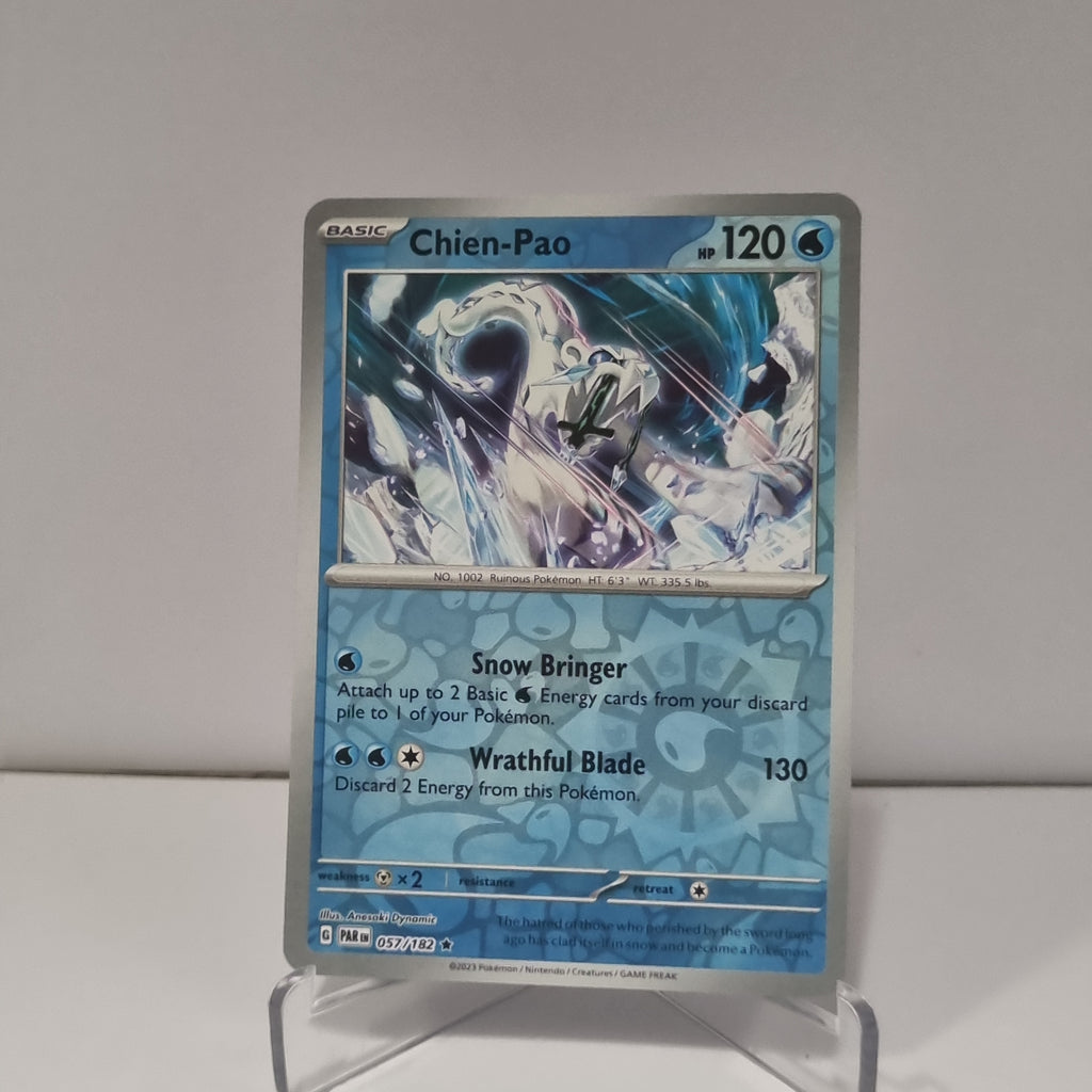 Pokemon TCG: Paradox Rift Reverse Holo card - Chien-Pao.
