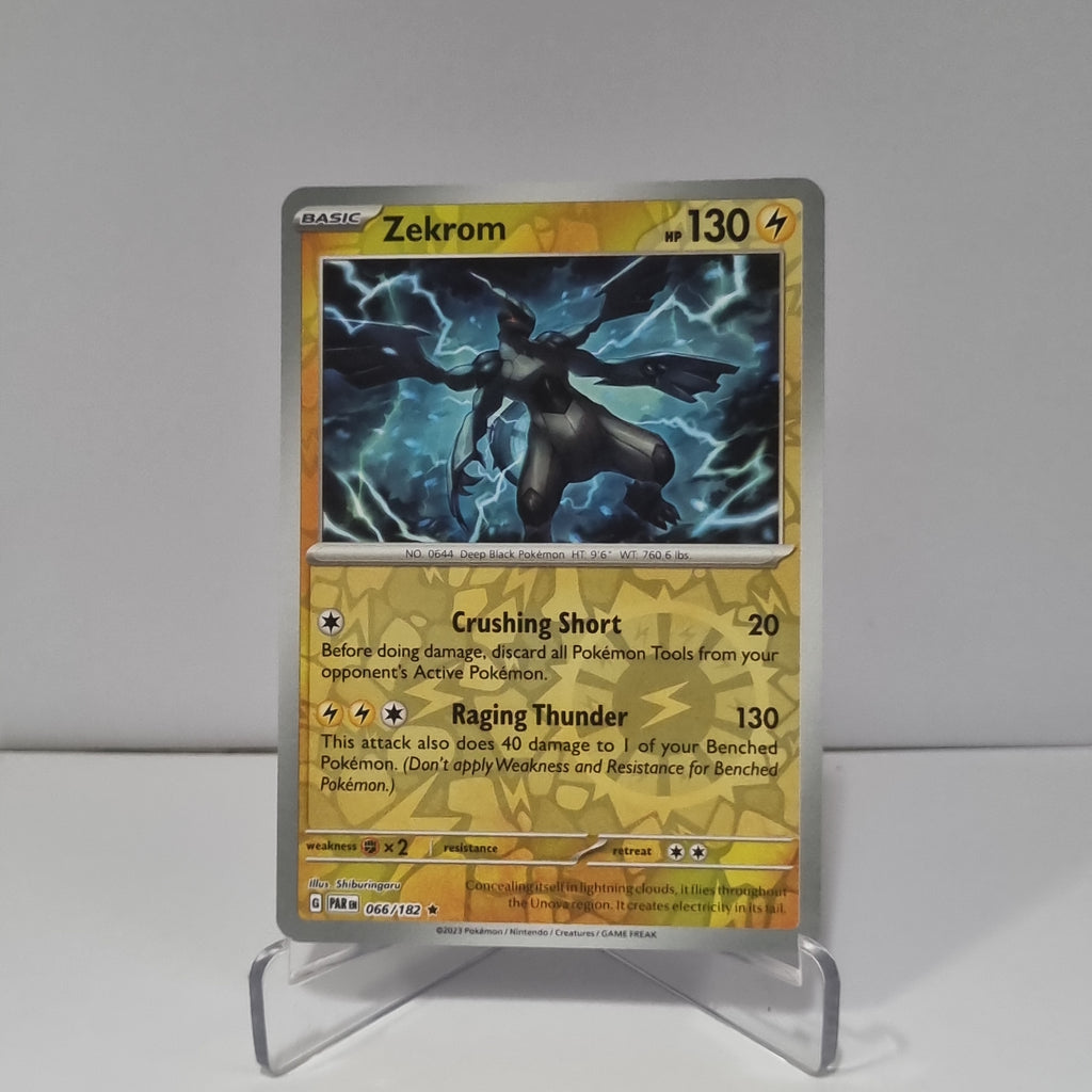 Pokemon TCG: Paradox Rift Reverse Holo card - Zekrom.
