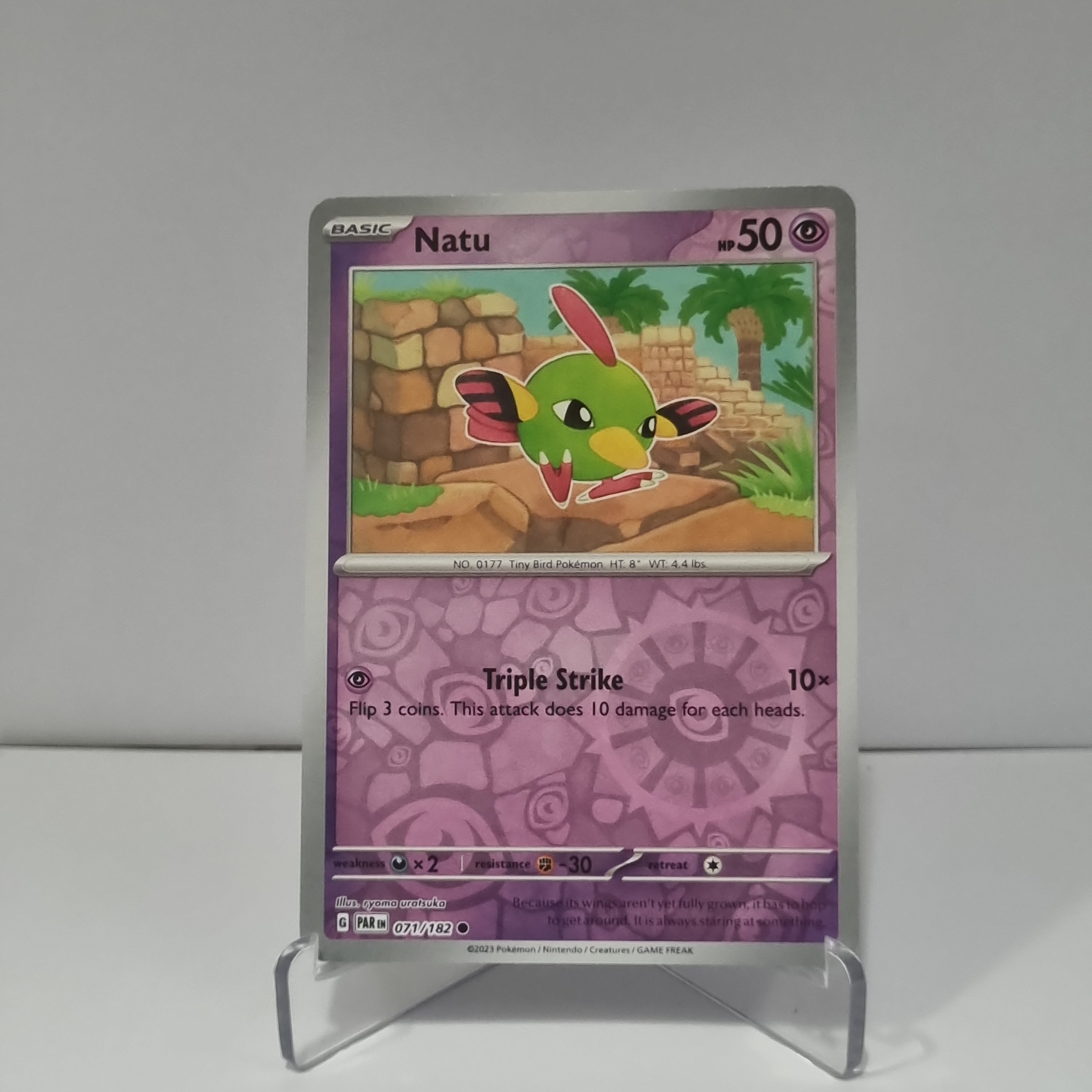 Pokemon TCG - Paradox Rift - #71 - Natu - Reverse Holo - Common Funporium Pokemon TCG - Paradox Rift - #71 - Natu - Reverse Holo - Common Funporium