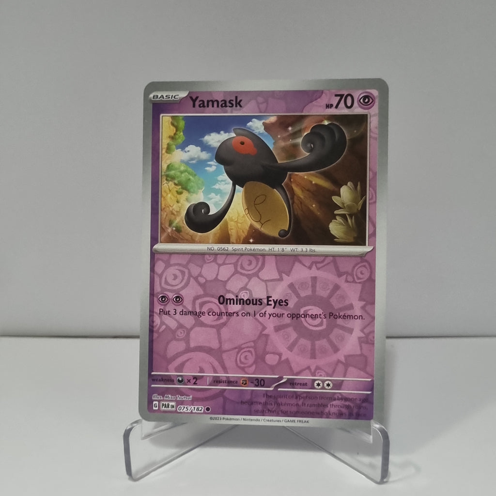 Pokemon TCG: Paradox Rift Reverse Holo card - Yamask.