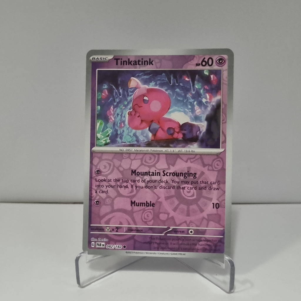 Pokemon TCG - Paradox Rift - #82 - Tinkatink - Reverse Holo - Common Funporium Pokemon TCG - Paradox Rift - #82 - Tinkatink - Reverse Holo - Common Funporium