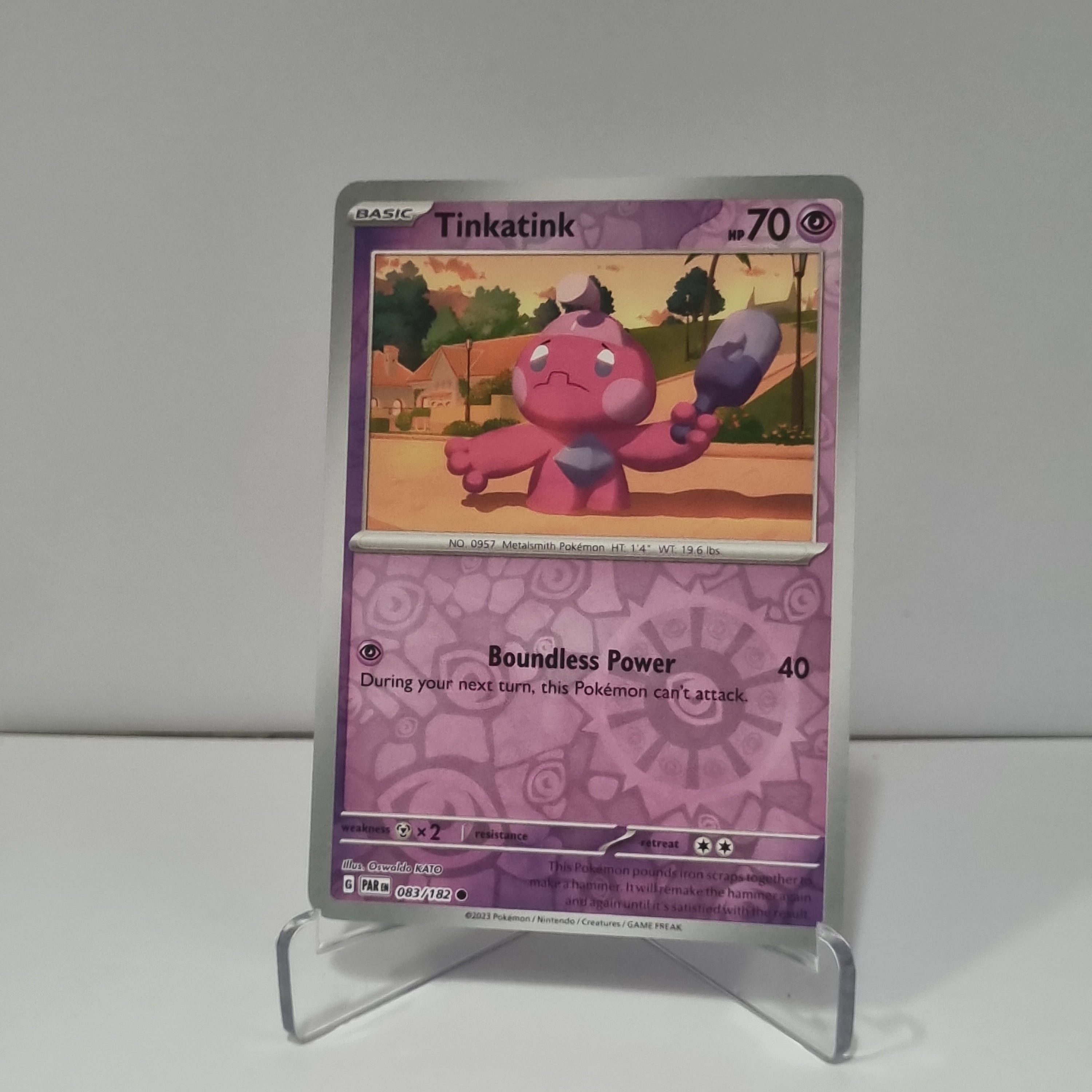 Pokemon TCG - Paradox Rift - #83 - Tinkatink - Reverse Holo - Common Funporium Pokemon TCG - Paradox Rift - #83 - Tinkatink - Reverse Holo - Common Funporium