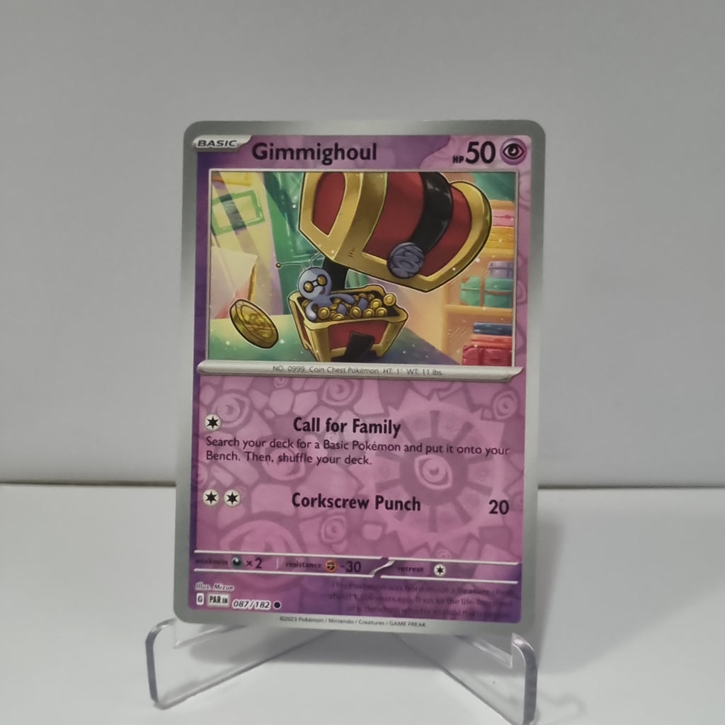 Pokemon TCG: Paradox Rift Reverse Holo card - Gimmighoul.
