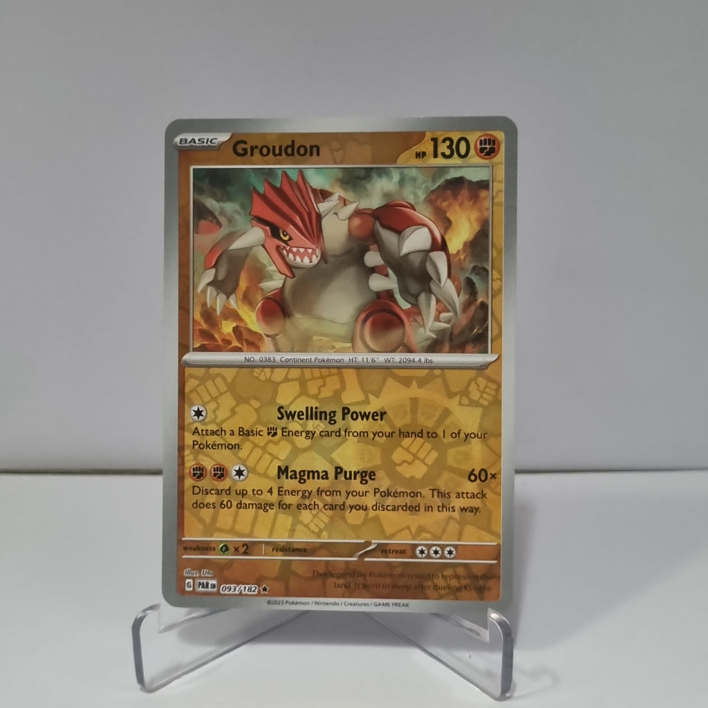 Pokemon TCG: Paradox Rift Reverse Holo card - Groudon.