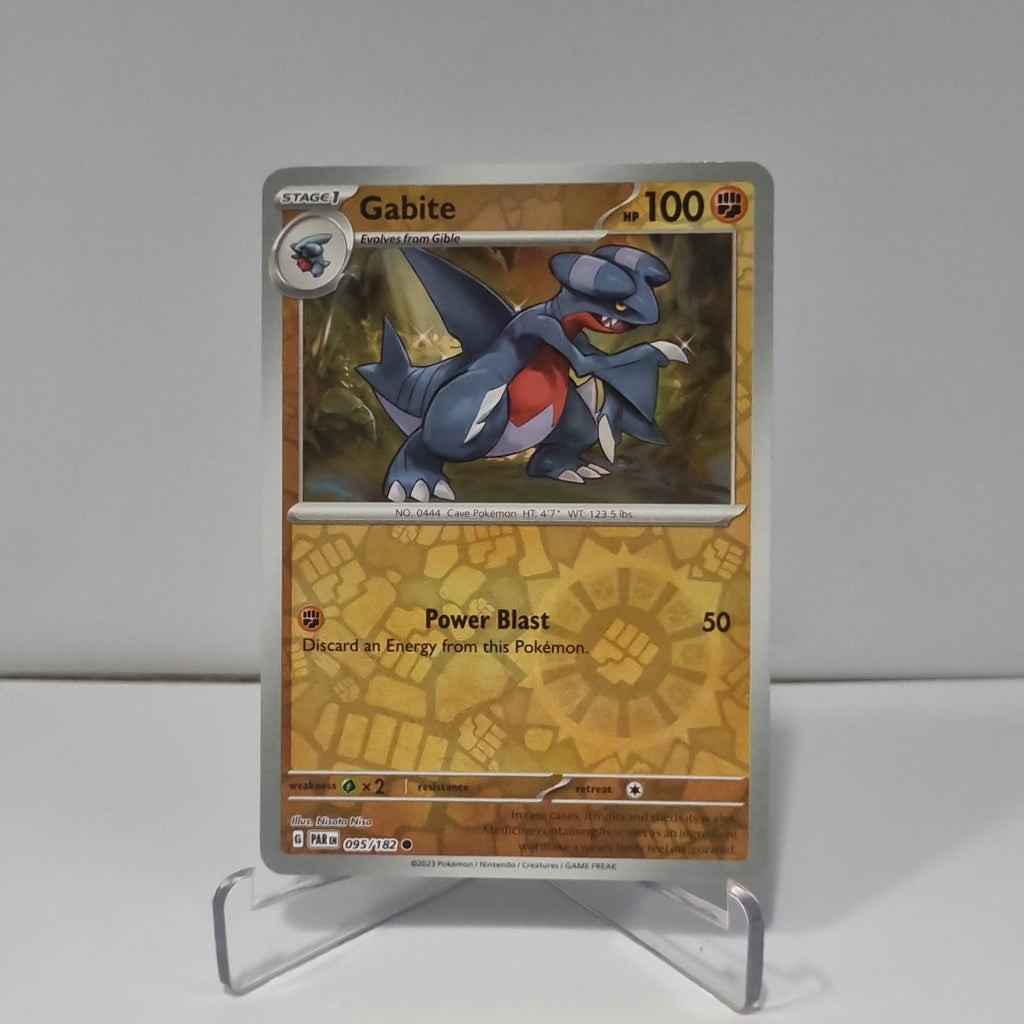 Pokemon TCG: Paradox Rift Reverse Holo card - Gabite.