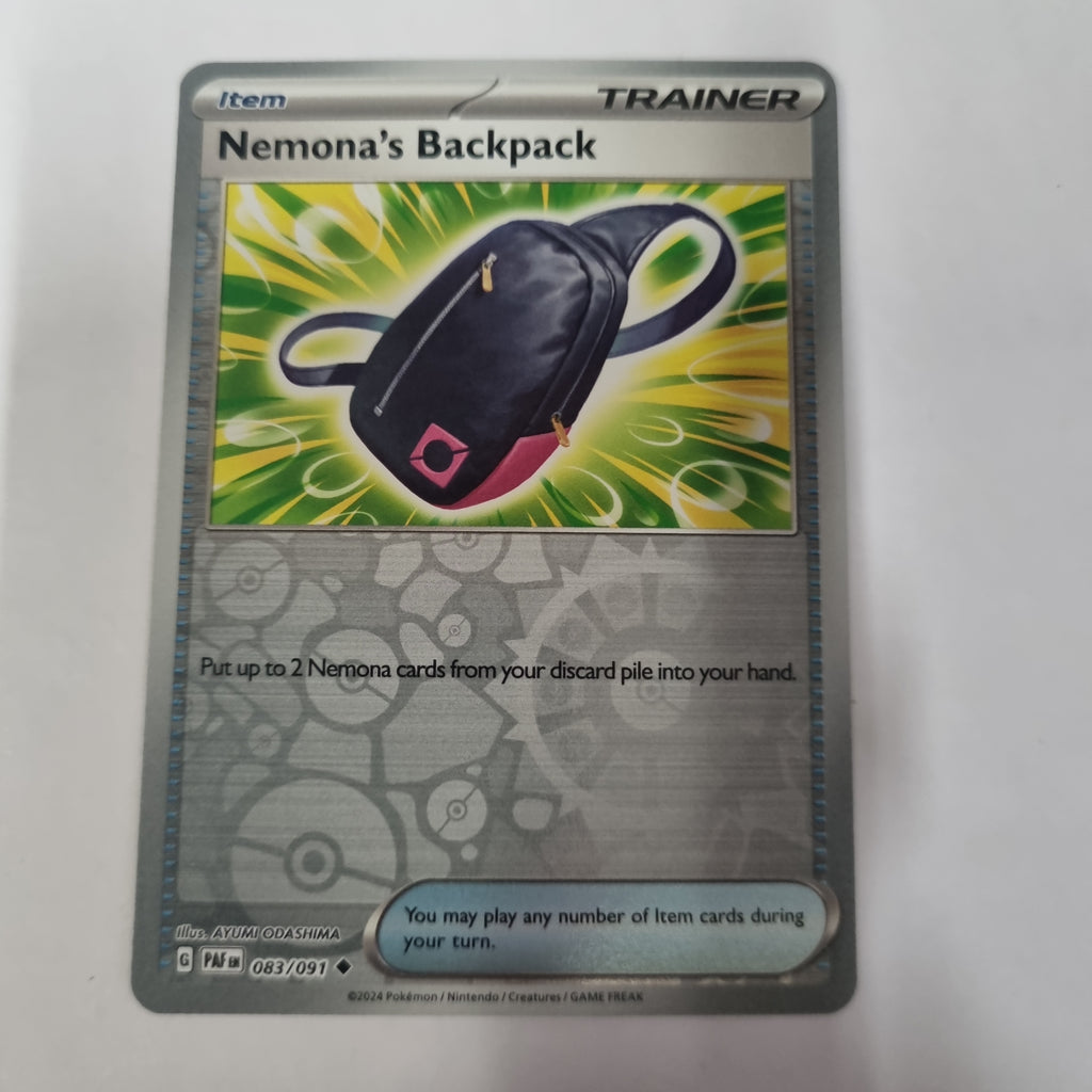 Pokemon TCG -Paldean Fates-#83-Nemona's Backpack-Uncommon-Reverse Holo