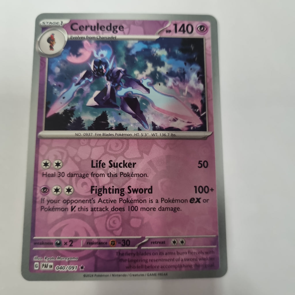 Pokemon TCG - Paldean Fates - #40 - Ceruledge - Rare - Reverse Holo