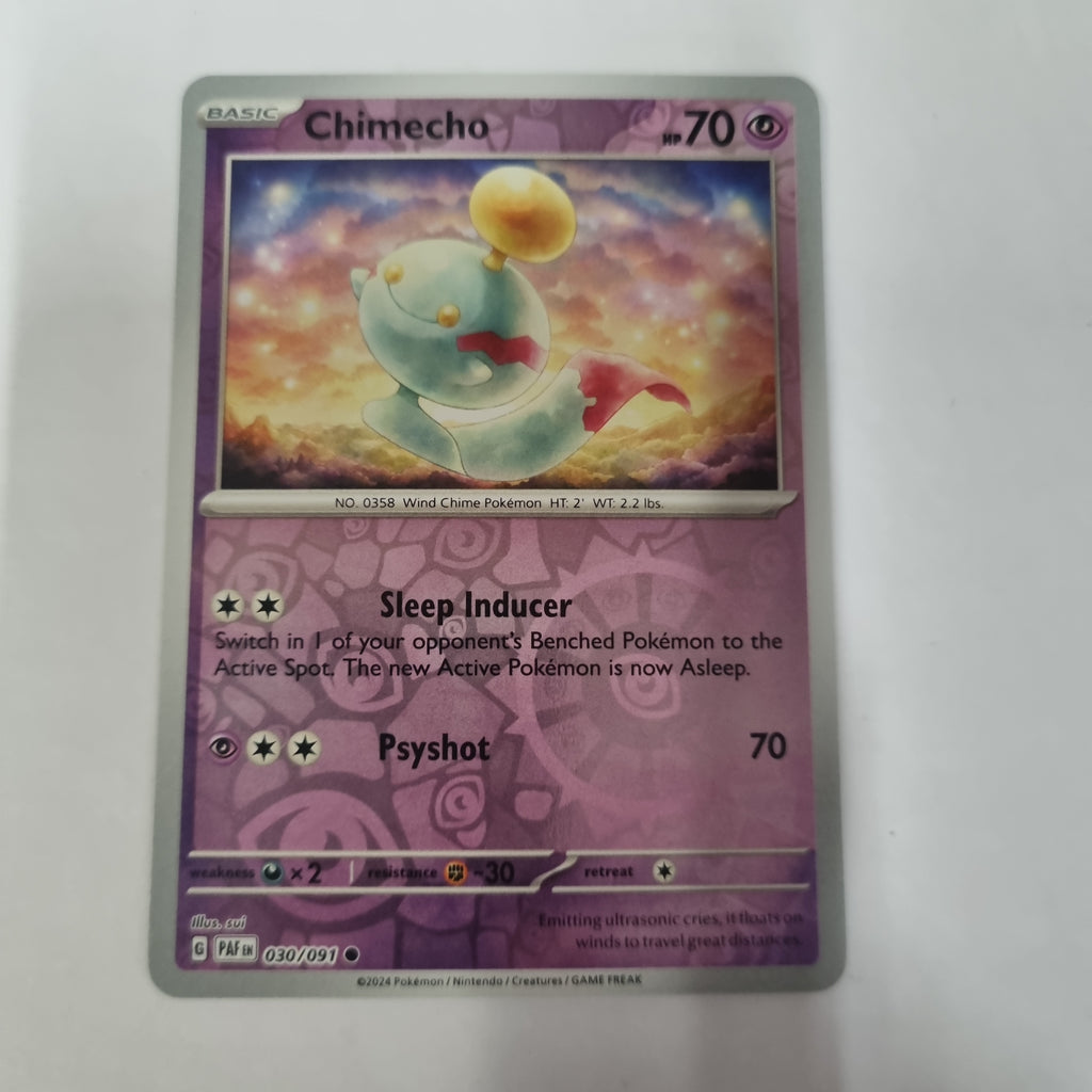 Pokemon TCG - Paldean Fates - #30 - Chimecho - common - Reverse Holo