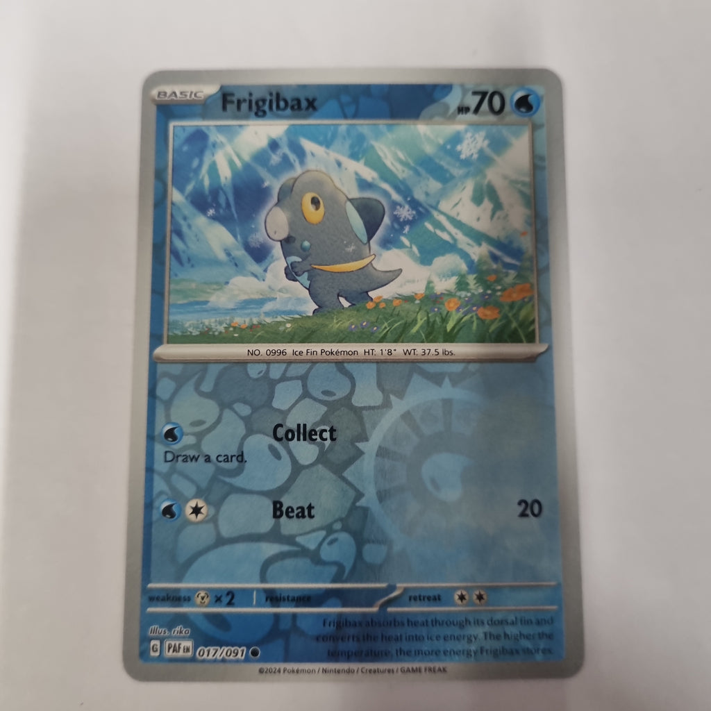 Pokemon TCG - Paldean Fates - #17 - Frigibax - common - Reverse Holo Funporium Pokemon TCG - Paldean Fates - #17 - Frigibax - common - Reverse Holo Funporium