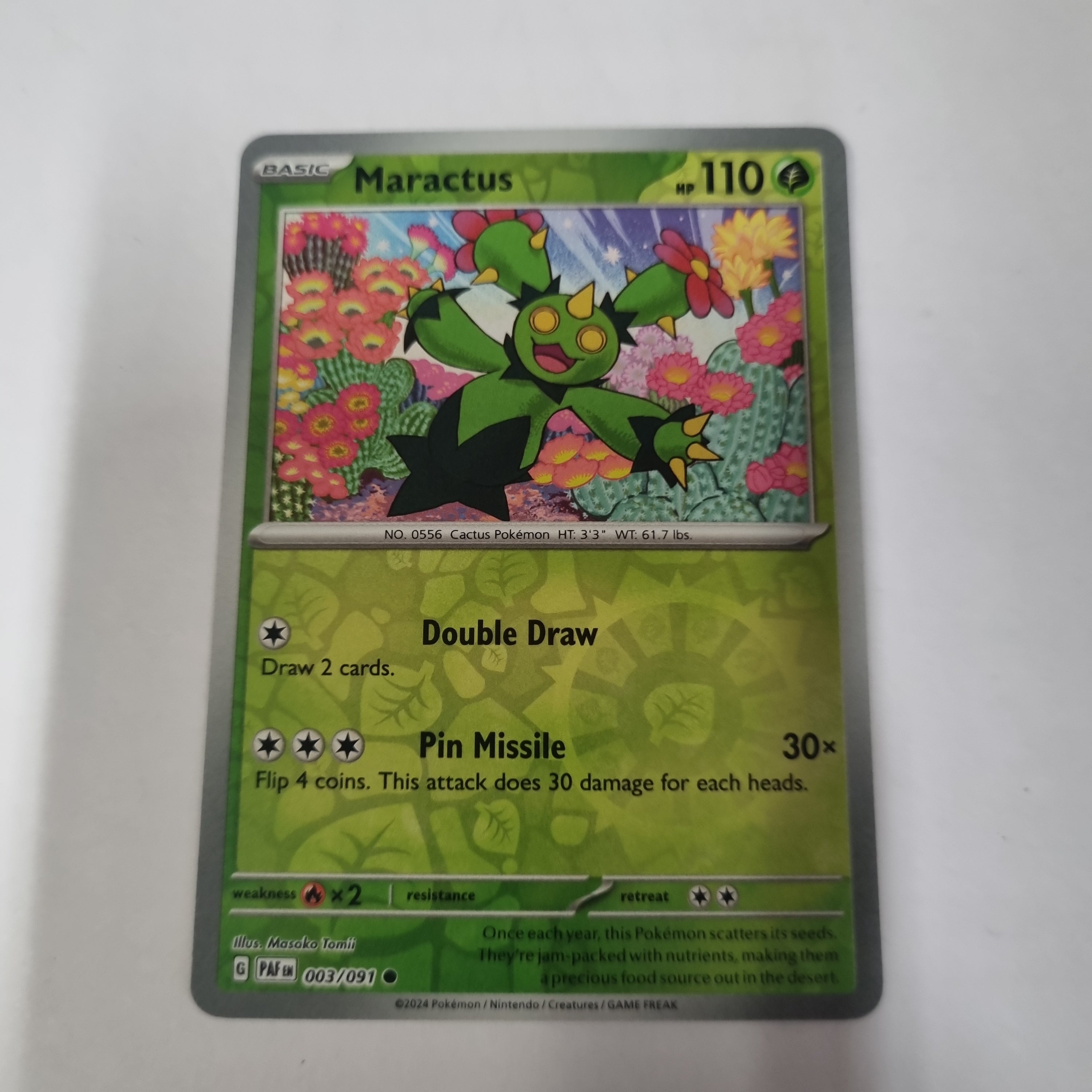 Pokemon TCG - Paldean Fates - #3 - Maractus - common