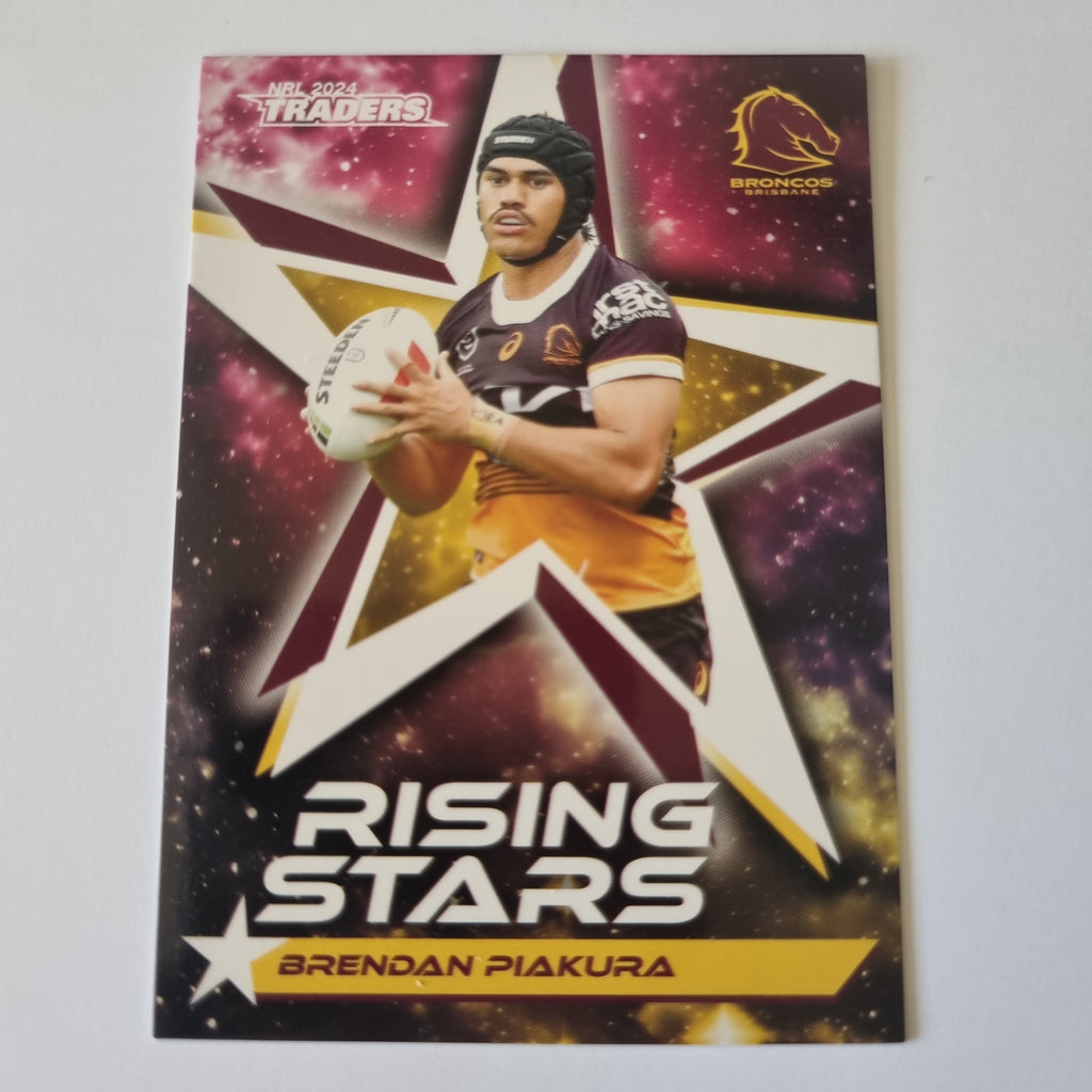 NRL 2024 Traders - Rising Stars - #RS01 - Brendan Piakura - Broncos