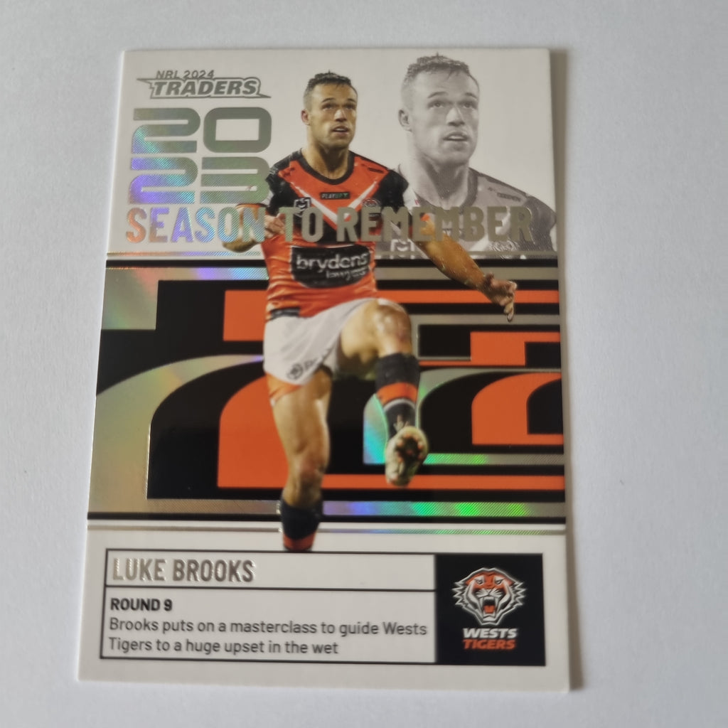 NRL 2024 Traders - Season to Remember - #SR49 Luke Brooks Wests Tigers