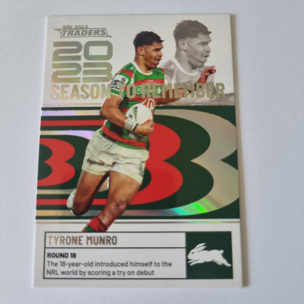 NRL 2024 Traders - Season to Remember - #SR39 - Tyrone Munro Rabbitohs