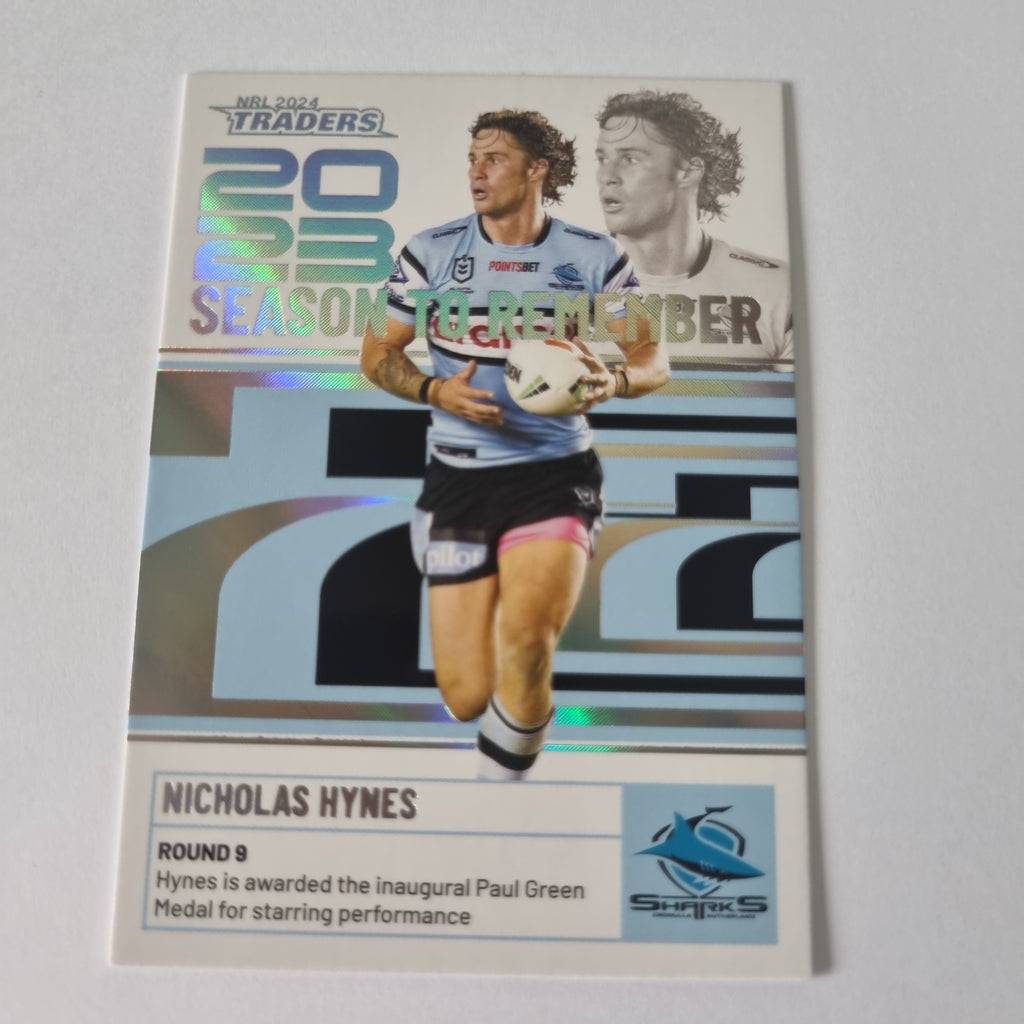 NRL 2024 Traders - Season to Remember - #SR10 - Nicholas Hynes Sharks