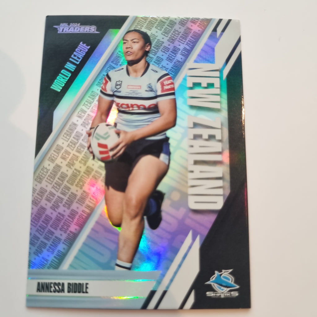 NRL 2024 Traders - World in League - #WL13 - Annessa Biddle - Sharks