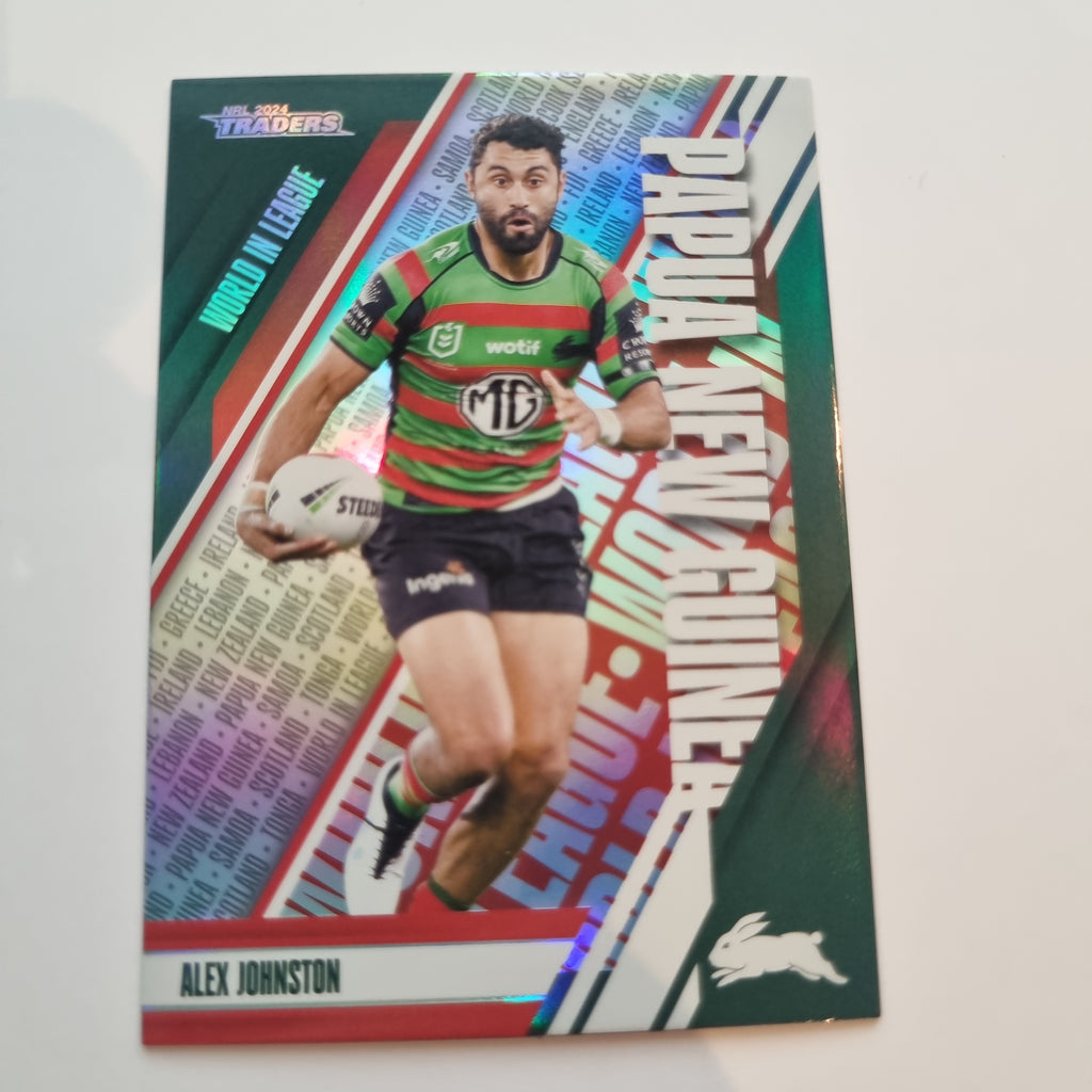 NRL 2024 Traders - World in League - #WL39 - Alex Johnston - Rabbitohs