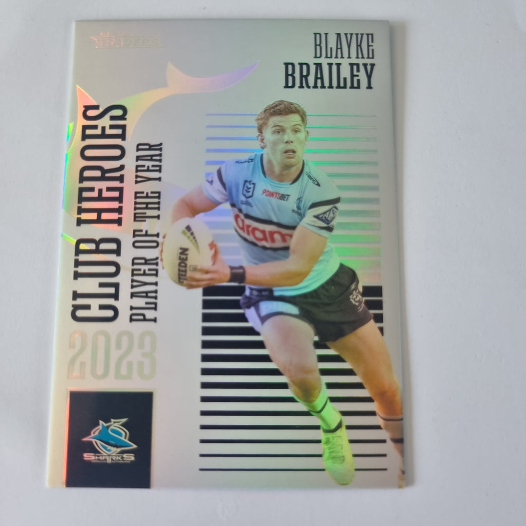 NRL 2024 Traders - Club Heroes - #CH09 - Blayke Brailey - Sharks