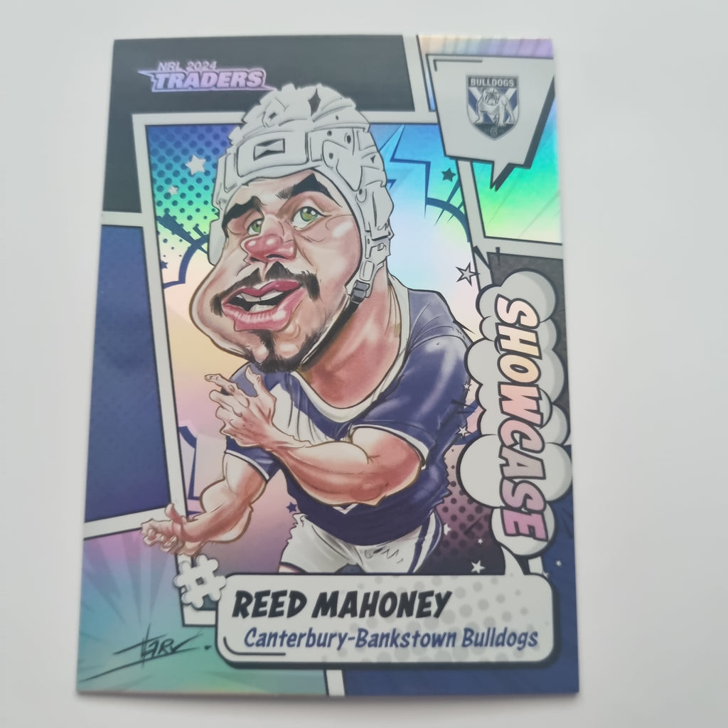 NRL 2024 Traders - Showcase Caricatures - #S04 - Reed Mahoney Bulldogs