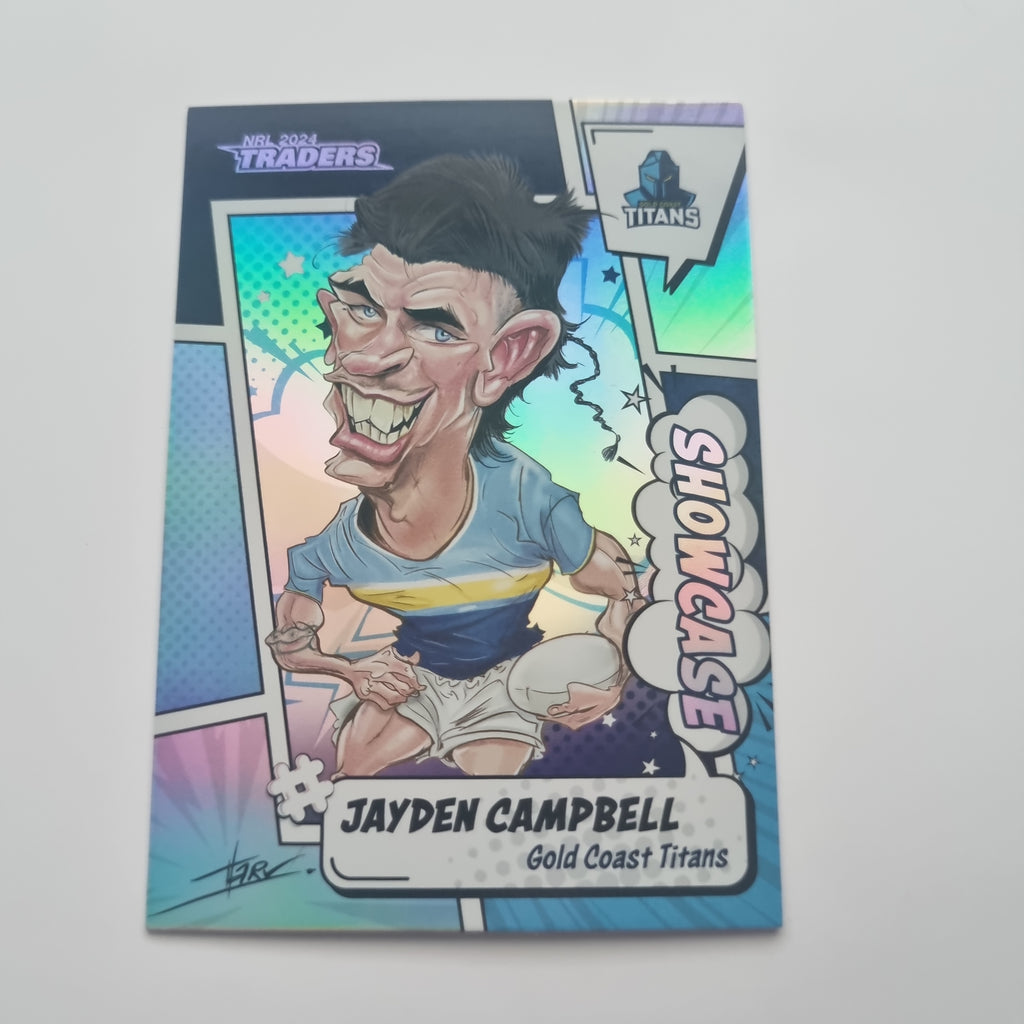 NRL 2024 Traders - Showcase Caricatures - S07 - Jayden Campbell Titans