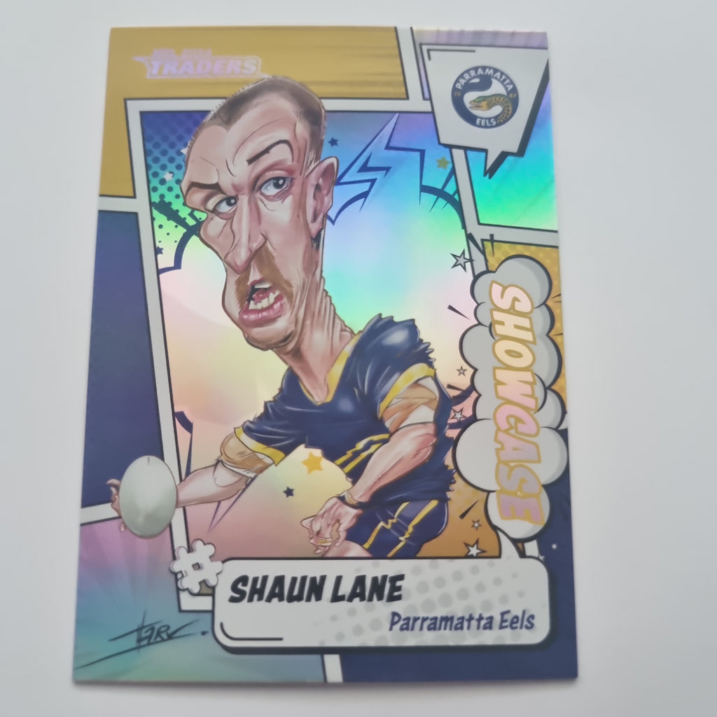 NRL 2024 Traders - Showcase Caricatures - #S12 - Shaun Lane - Eels