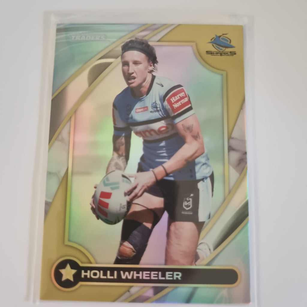 NRL 2024 Traders - NRLW Gold - #W18 - Holli Wheeler - Sharks - #134