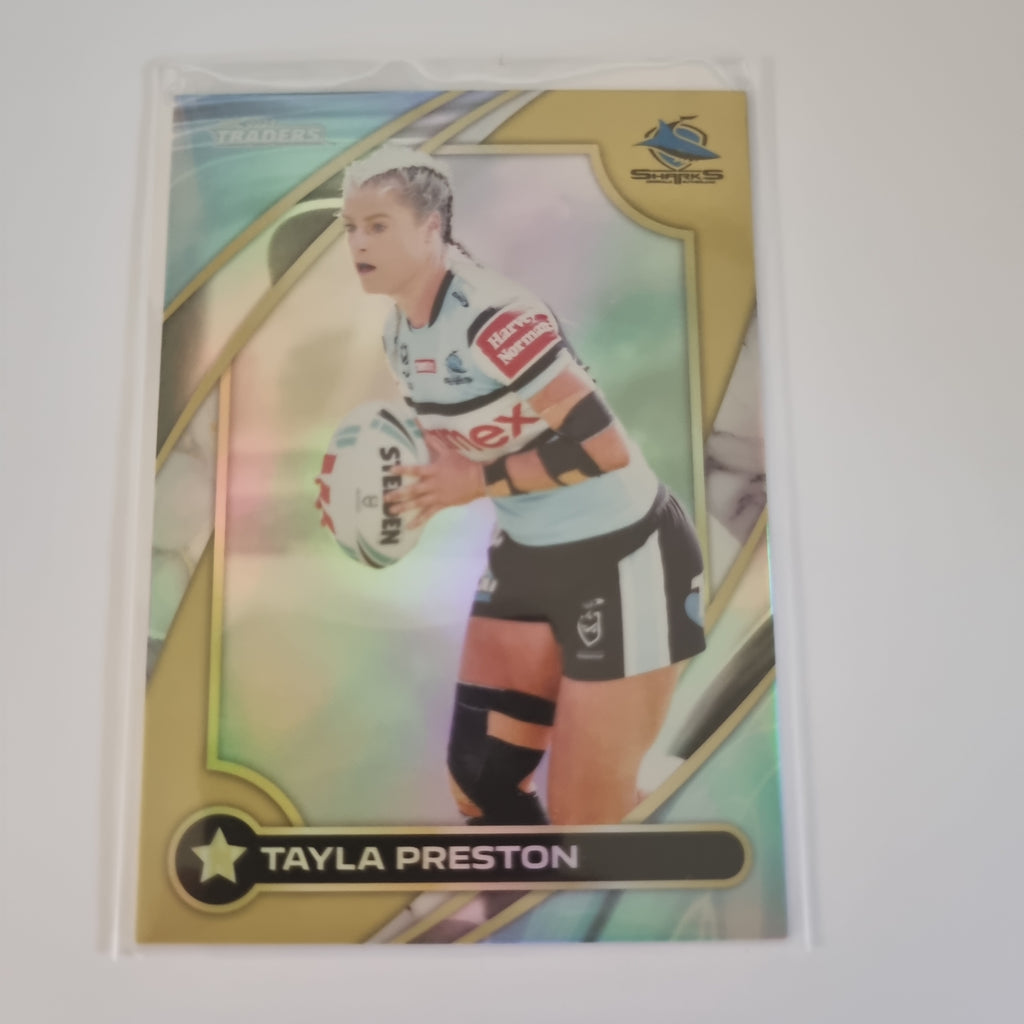 NRL 2024 Traders - NRLW Gold - #W16 - Tayla Preston - Sharks - #209