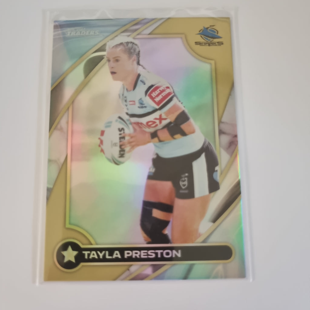 NRL 2024 Traders - NRLW Gold - #W16 - Tayla Preston - Sharks - #188