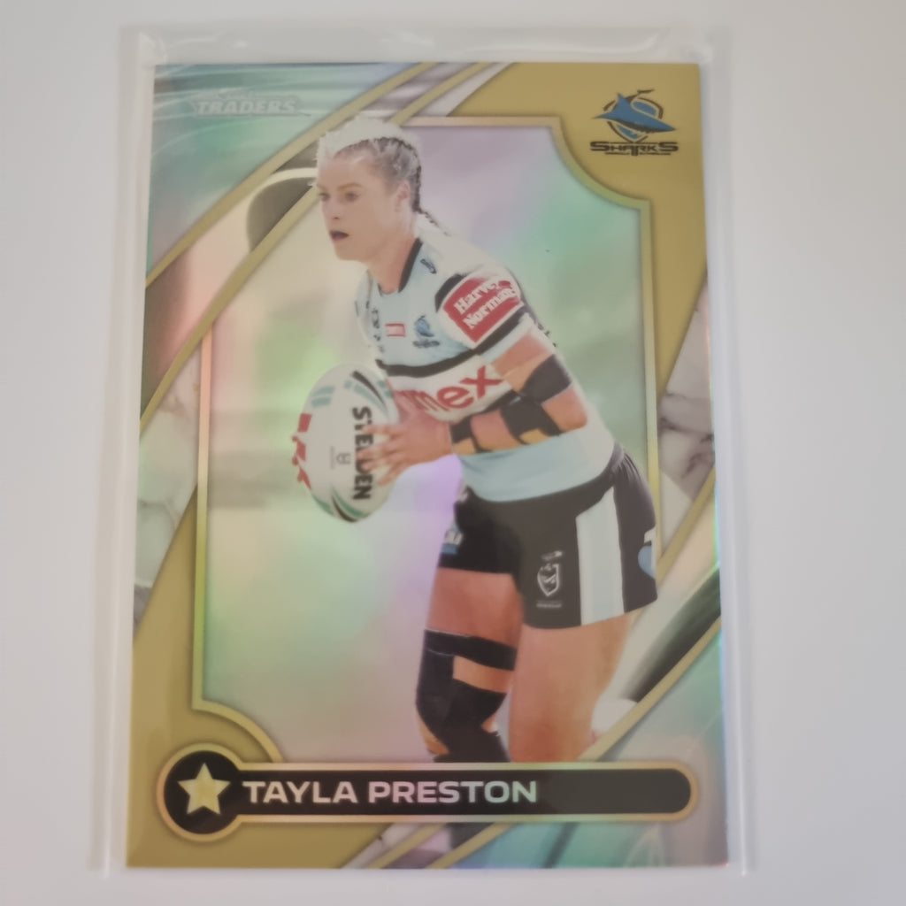 NRL 2024 Traders - NRLW Gold - #W16 - Tayla Preston - Sharks - #124