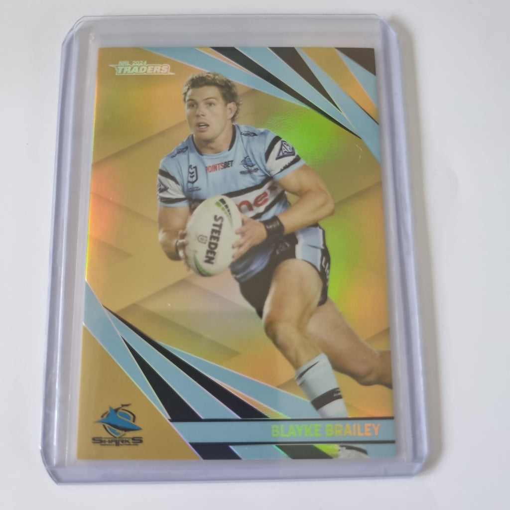 NRL 2024 Traders - Gold Special - #GS029 Blayke Brailey - Sharks #37