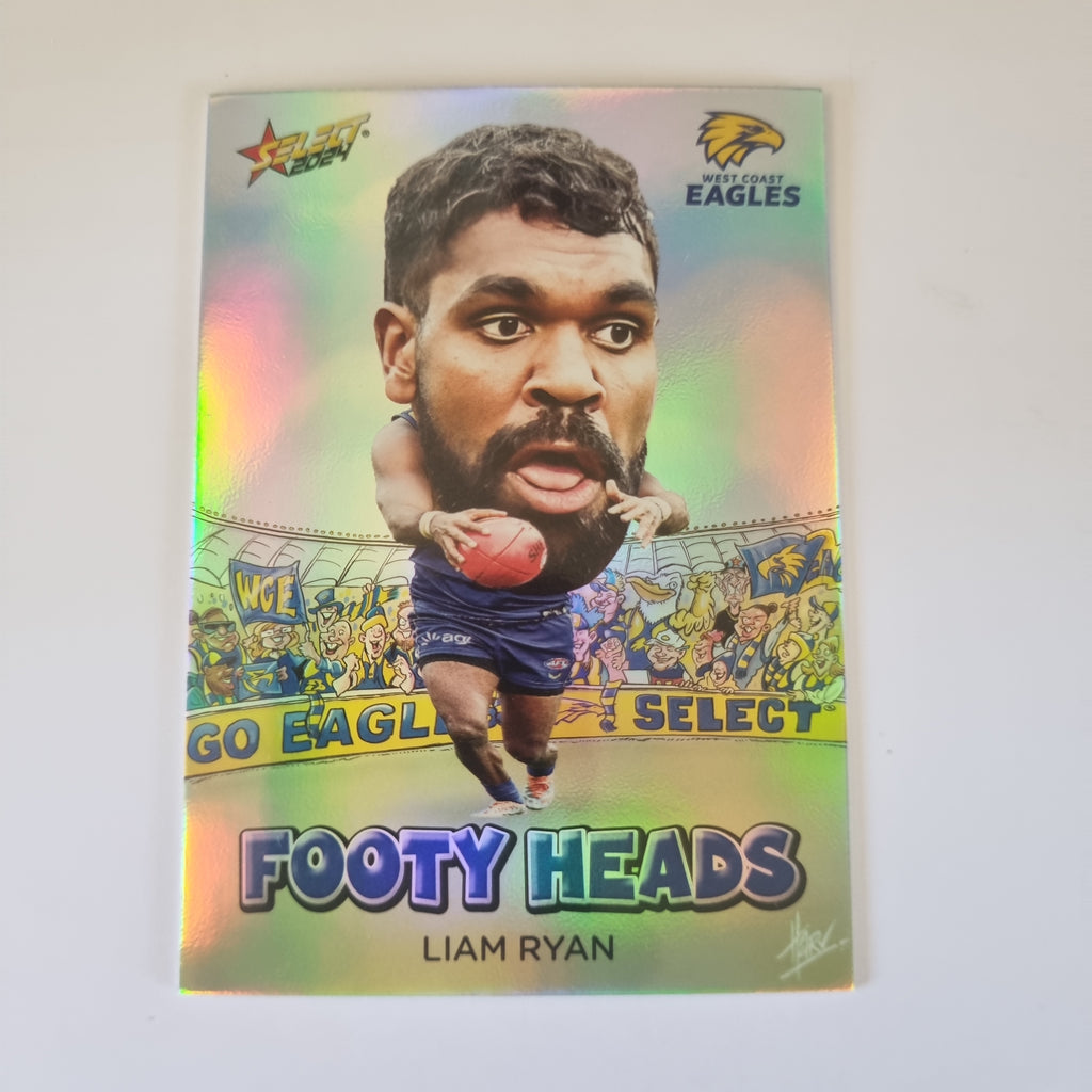 2024 Select Footy Stars - Footy Heads - FH84 - L. Ryan - Eagles