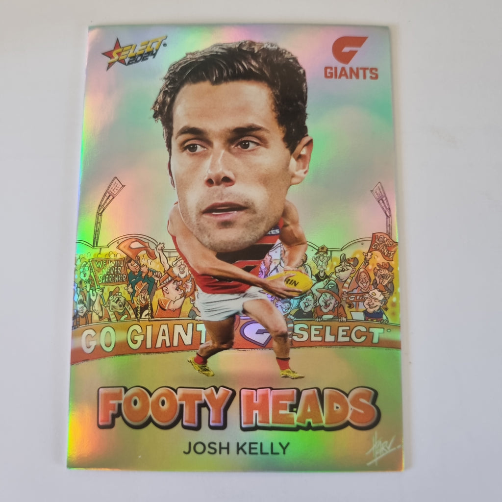 2024 Select Footy Stars - Footy Heads - FH40 - J. Kelly - GWS Giants