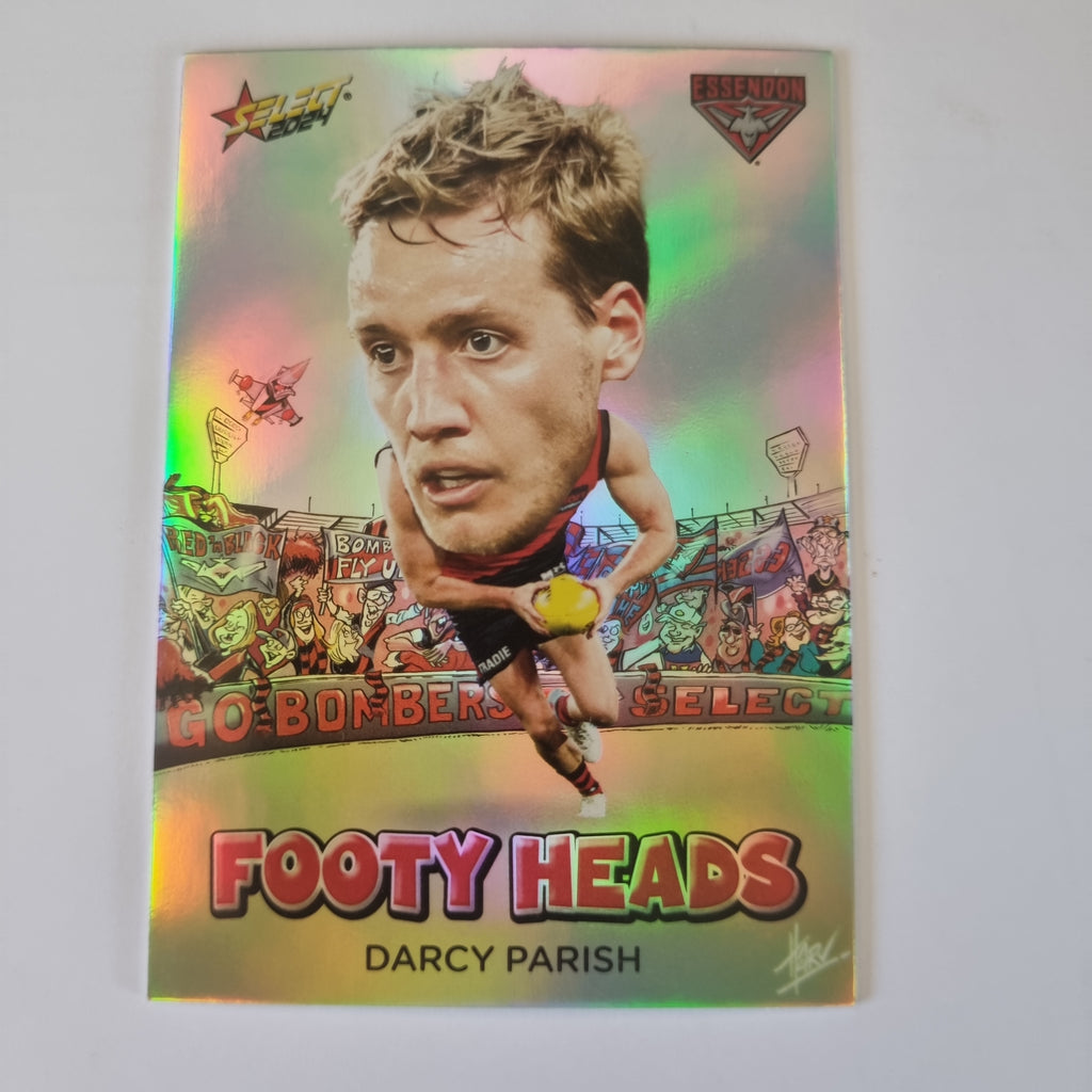 2024 Select Footy Stars - Footy Heads - FH24 - D. Parish - Essendon