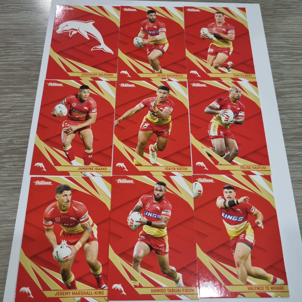 NRL 2024 Traders Base Team Set 9 Cards Redcliffe Dolphins Funporium