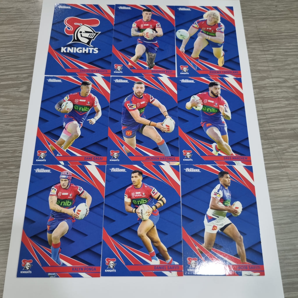 NRL 2024 Traders - Base Team Set Cards - Newcastle Knights