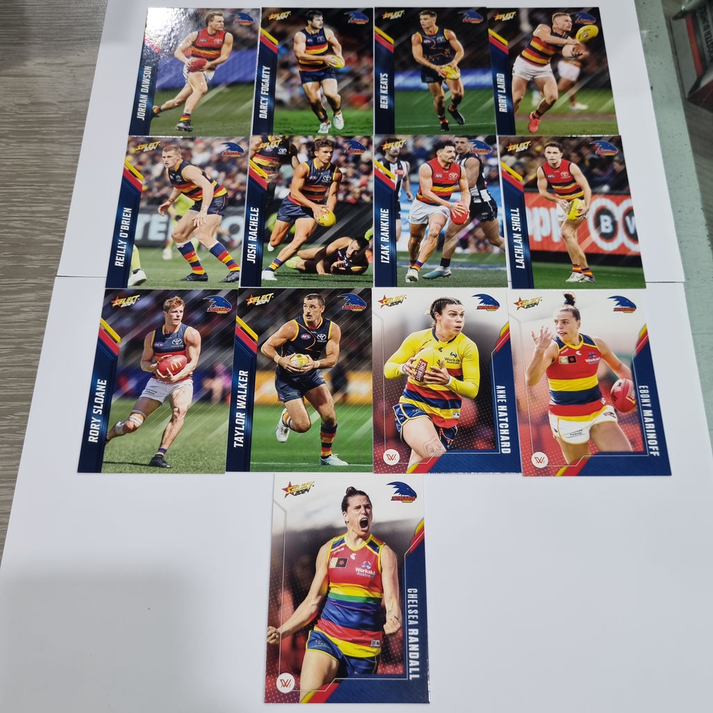 2024 Select Footy Stars - Base Team Set (13 Cards) - Adelaide Crows