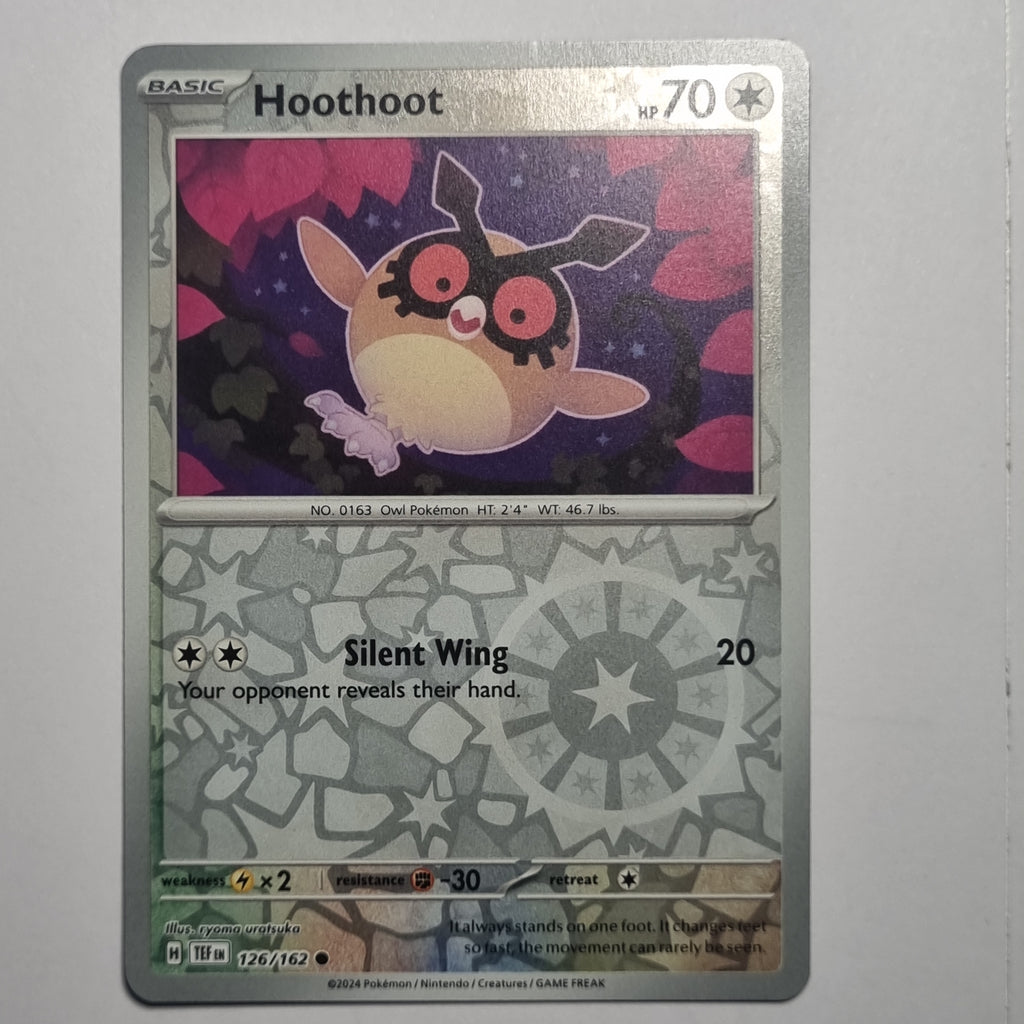 Pokemon TCG - Temporal Forces - #126 - Hoothoot - Reverse Holo Common