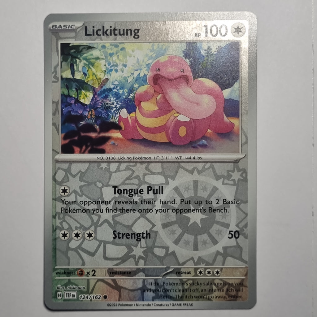 Pokemon TCG - Temporal Forces - #124 - Lickitung - Reverse Holo Common