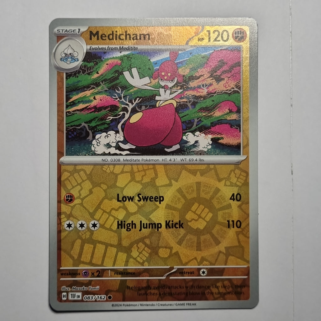 Pokemon TCG - Temporal Forces - #083 - Medicham - Reverse Holo Common