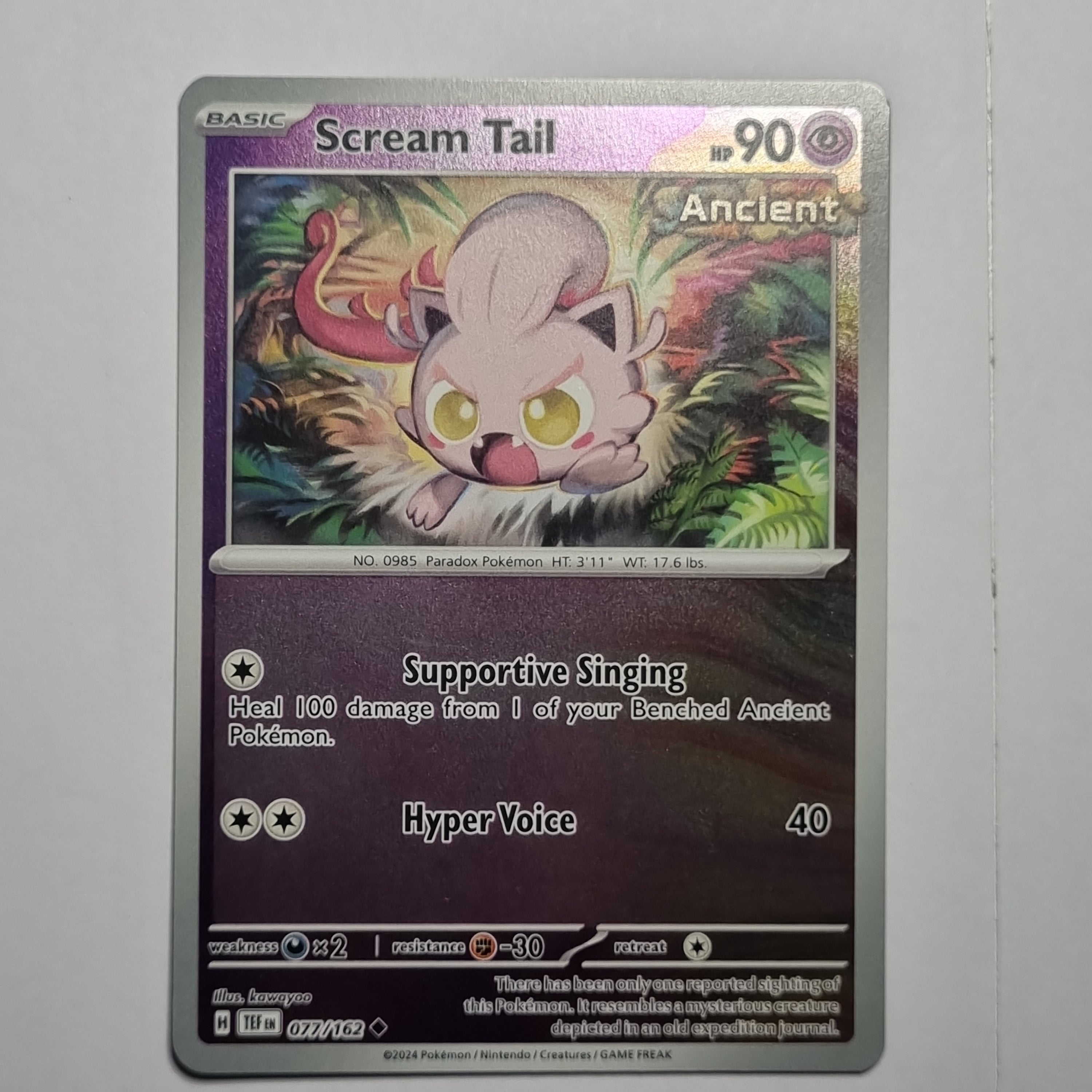 Pokemon TCG - Temporal Forces - #077 Scream Tail Reverse Holo Uncommon Funporium Pokemon TCG - Temporal Forces - #077 Scream Tail Reverse Holo Uncommon Funporium