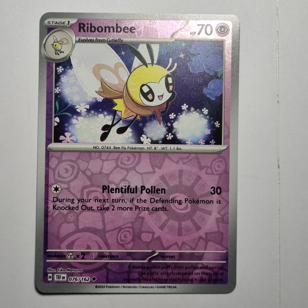 Pokemon TCG - Temporal Forces - #076 - Ribombee Reverse Holo Uncommon