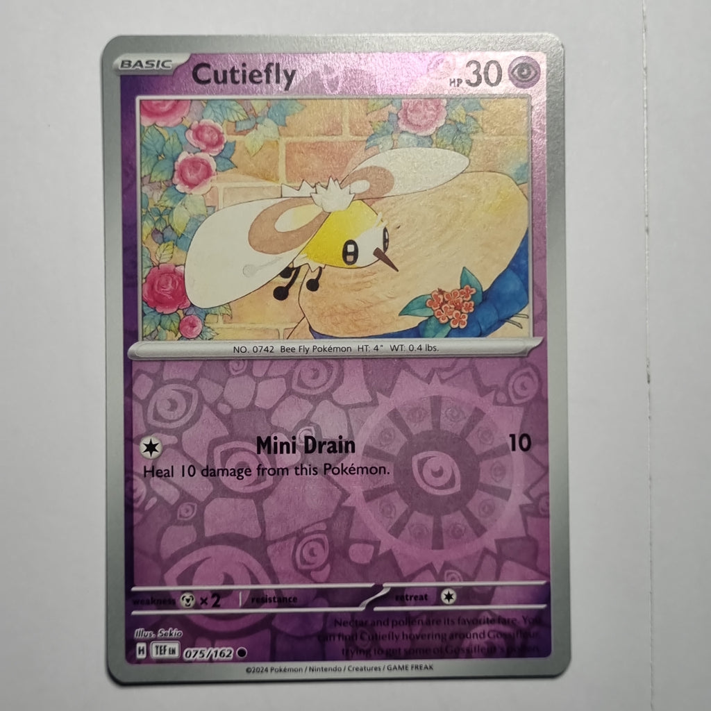 Pokemon TCG - Temporal Forces - #075 - Cutiefly - Reverse Holo Common
